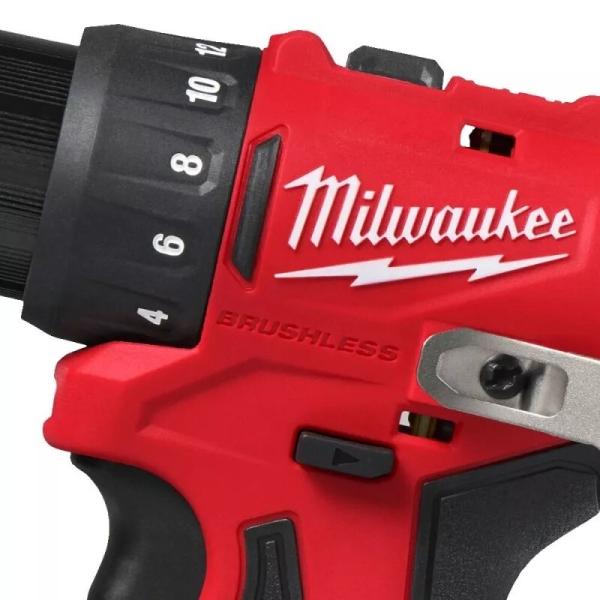 Акумуляторний шурупокрут Milwaukee M12 BLDDRC-0 (4933499683) (без АКБ та ЗП), фото 4