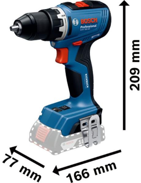 Акумуляторний шурупокрут Bosch GSR 18V-65 (06019N3208), фото 3