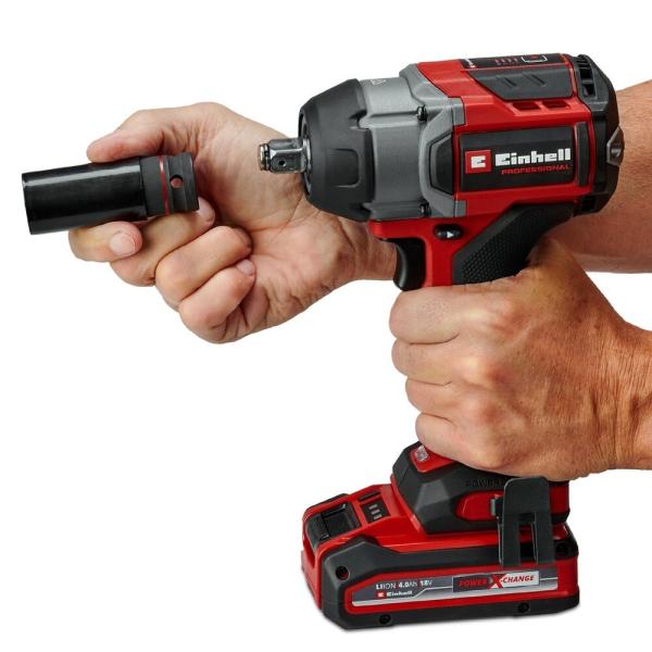 Акумуляторний гайкокрут Einhell Professional TP-CW 18/750-C Li BL-Solo (4510065) (без АКБ та ЗП), фото 4