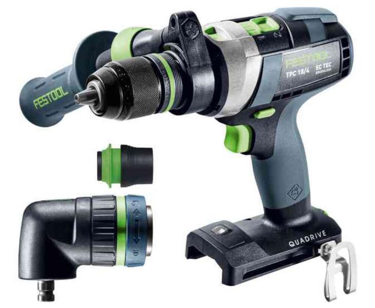 Акумуляторний шурупокрут FESTOOL QUADRIVE TPC 18/4 I-Basic-Set (без АКБ та ЗП), фото 2