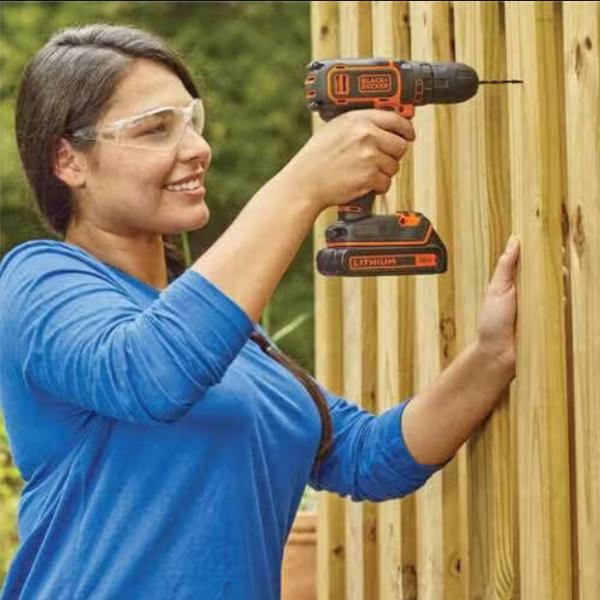 Акумуляторний дриль-шурупокрут Black&Decker BDCDD18N (без АКБ та ЗП), фото 2