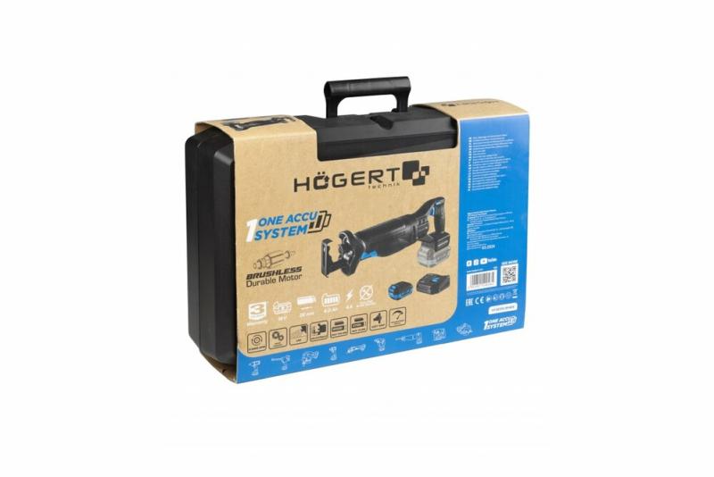 Акумуляторна шабельна пилка Hoegert HT2E252-B14RS, фото 8