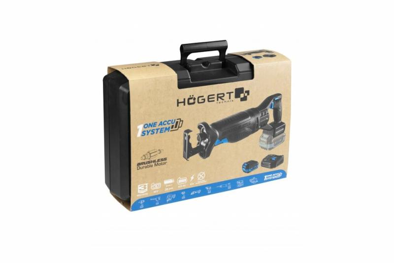 Акумуляторна шабельна пилка Hoegert HT2E252-B14RS, фото 9