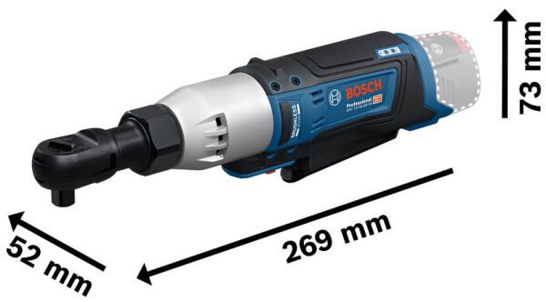 Акумуляторна тріскачка Bosch GRC 12V-60 3/8 SN (06019N8301) (без АКБ та ЗП), фото 2