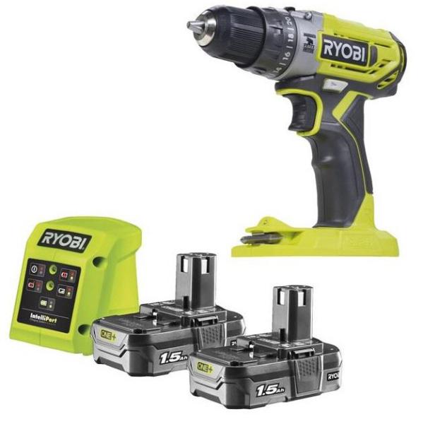 Акумуляторний шурупокрут Ryobi ONE+ R18PD2-215G (5133005302), фото 2