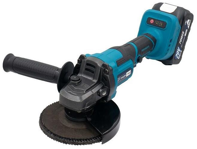 Акумуляторна кутова шліфувальна машина PROFI-TEC PGA202BL (006296)