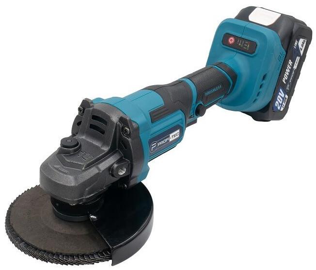 Акумуляторна кутова шліфувальна машина PROFI-TEC PGA202BL (006296), фото 2