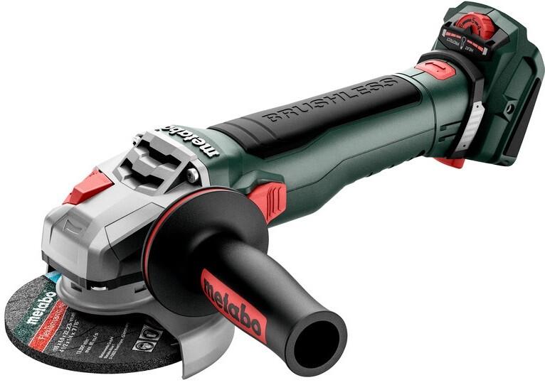 Акумуляторна кутова шліфувальна машина Metabo WVB 18 LT BL 11-115 Quick (613056840) (без АКБ та ЗП), фото 8