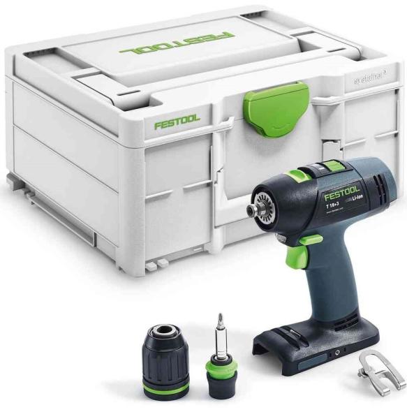 Акумуляторний дриль-шурупокрут Festool T 18+3-Basic (576448) (без АКБ та ЗП), фото 4