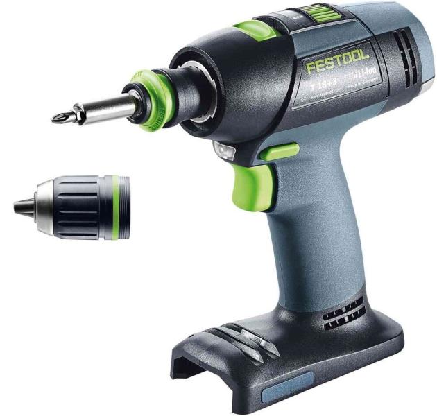 Акумуляторний дриль-шурупокрут Festool T 18+3-Basic (576448) (без АКБ та ЗП), фото 3