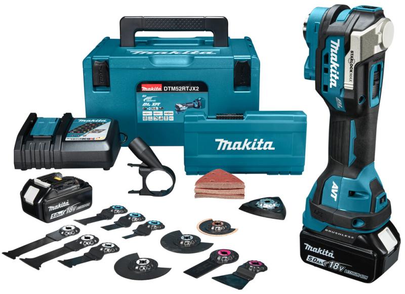 Акумуляторний багатофункціональний інструмент Makita LXT DTM52RTJX2, фото 6
