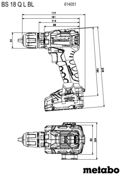 Акумуляторний дриль-шурупокрут Metabo BS 18 L (614051500)