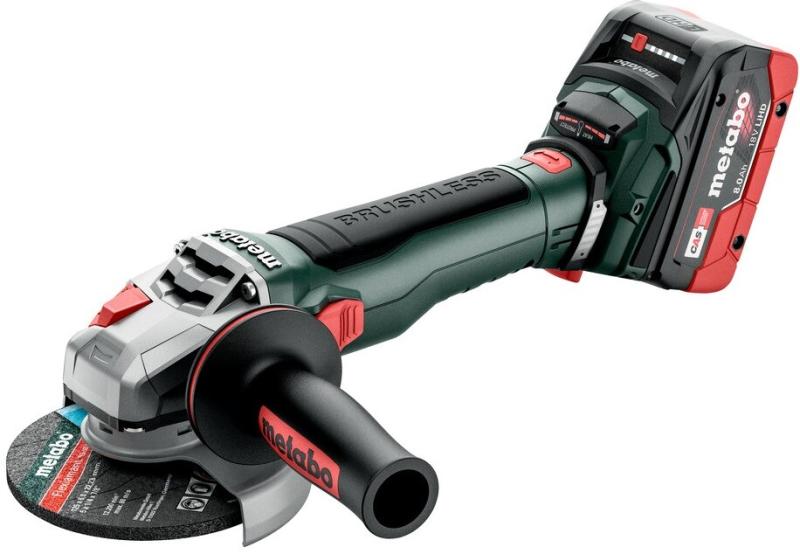 Акумуляторна кутова шліфувальна машина Metabo WB 18 LT BL 11-125 Quick (613054810), фото 10