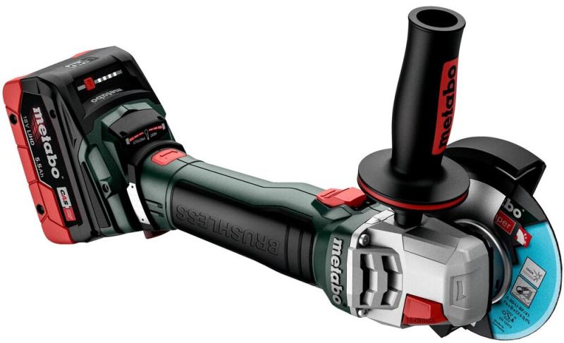 Акумуляторна кутова шліфувальна машина Metabo WB 18 LT BL 11-125 Quick (613054810), фото 2