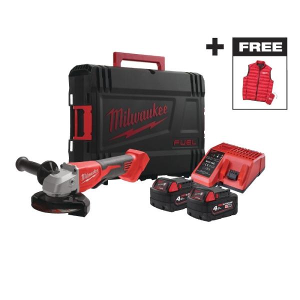 Акумуляторна кутова шліфмашина Milwaukee M18 BLSAG125XPDMC-402X (4933499460), фото 5