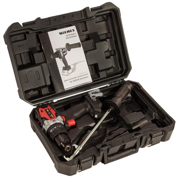 Акумуляторний шурупокрут Vitals Professional AU 18120 BL SmartLine+ (243508) (без АКБ та ЗП), фото 14