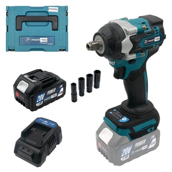 Акумуляторний гайкокрут PROFI-TEC POWERLine DTW500BL (008178)