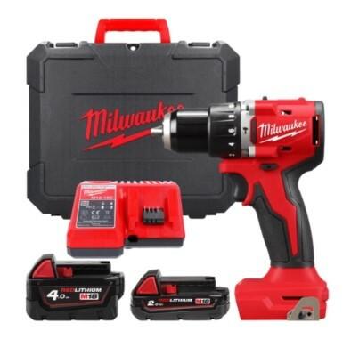Дриль-шуруповерт акумуляторний безщітковий ударний MILWAUKEE BLPDRC-422С М18 (4933492825)