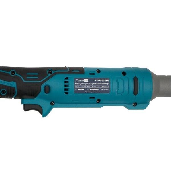 Акумуляторний кутовий гайкокрут PROFI-TEC PWR1620BL (006112) (без АКБ та ЗП), фото 8