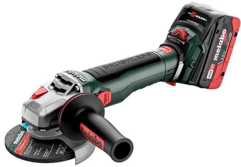 Акумуляторна кутова шліфувальна машина Metabo WVB 18 LT BL 11-125 Quick (613057660), фото 8
