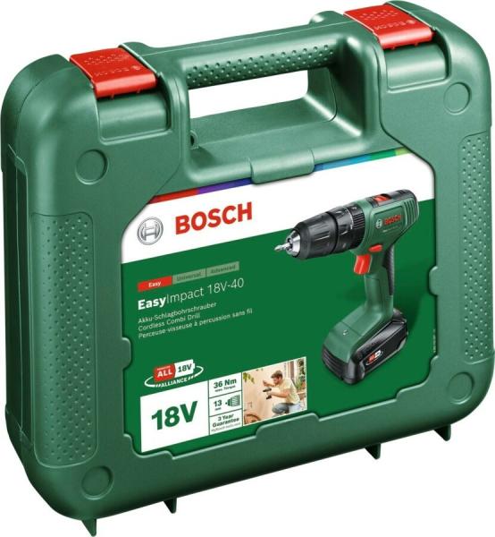 Акумуляторний ударний дриль-шурупокрут Bosch EasyImpact 18V-40 (06039D8102), фото 5