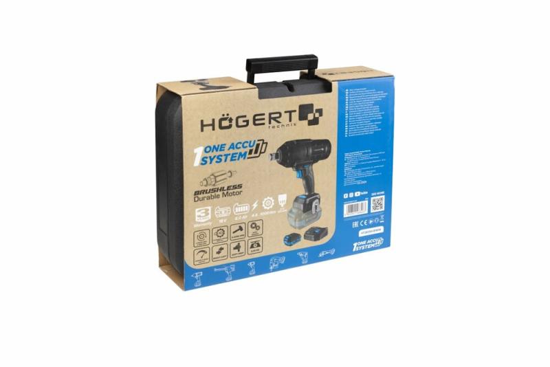 Акумуляторний гайкокрут Hoegert HT2E254-B16IW, фото 9