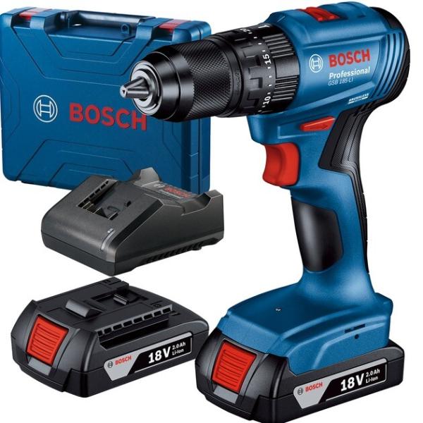 Акумуляторний ударний дриль-шурупокрут Bosch GSB 185-Li (06019K3100), фото 6