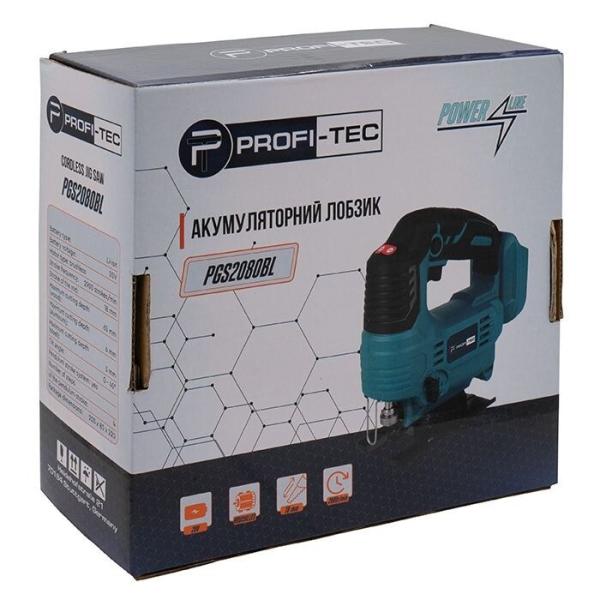 Акумуляторний лобзик PROFI-TEC PGS2080BL (005900) (без АКБ та ЗП), фото 10