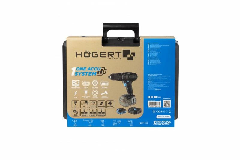 Акумуляторний шурупокрут Hoegert HT2E245-B12PD, фото 11
