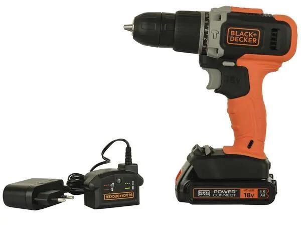 Дриль-шуруповерт акумуляторна ударна Black&Decker BCD003C1, фото 2