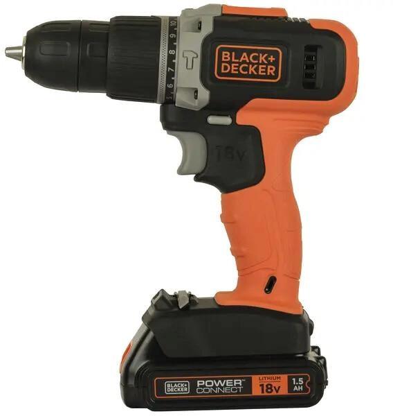 Дриль-шуруповерт акумуляторна ударна Black&Decker BCD003C1, фото 3