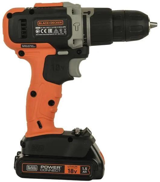 Дриль-шуруповерт акумуляторна ударна Black&Decker BCD003C1, фото 4