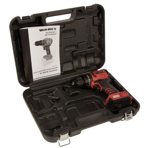 Акумуляторний шурупокрут Vitals Master AU 1850 BL SmartLine+ (243510) (без АКБ та ЗП), фото 13
