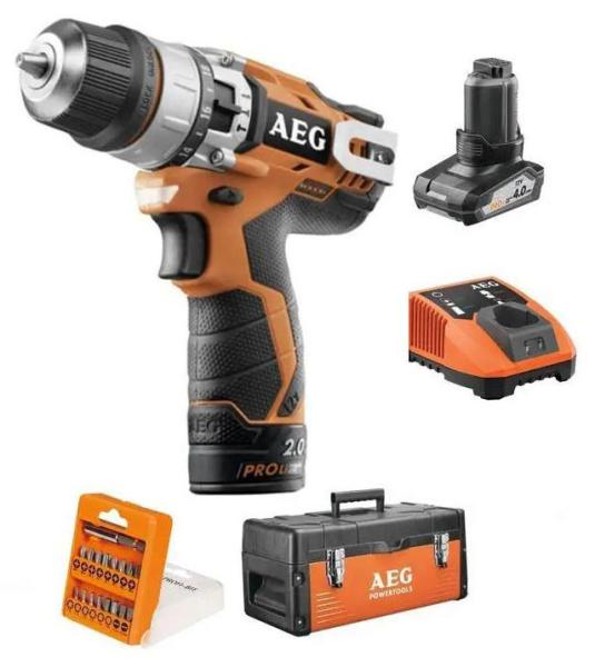 Акумуляторний шурупокрут AEG BSB12C2LI-X02KIT1X (4935459153), фото 7