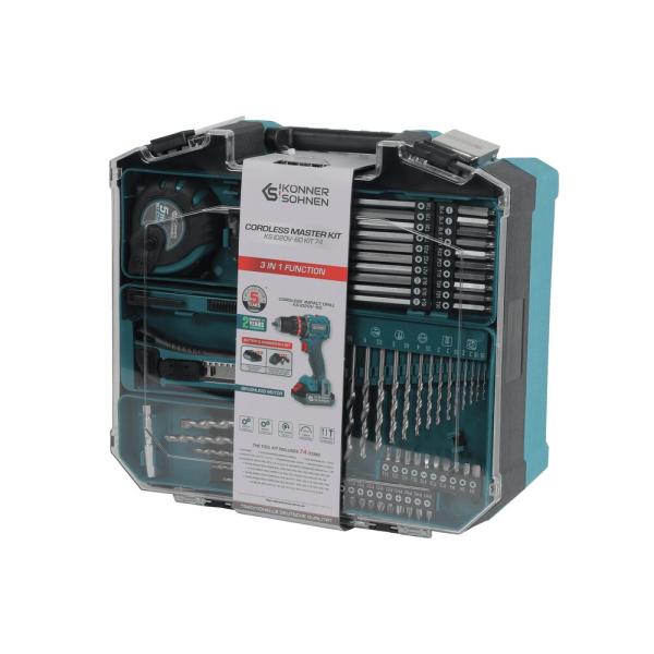 Акумуляторний шурупокрут Konner&Sohnen KS ID20V-60 KIT 74, фото 12