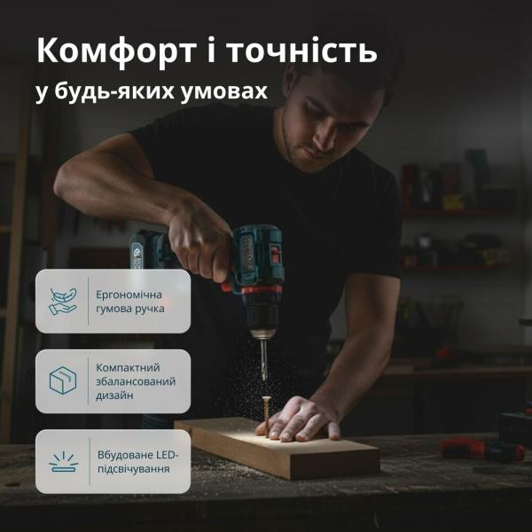 Акумуляторний шурупокрут Konner&Sohnen KS ID20V-60 KIT 74, фото 20