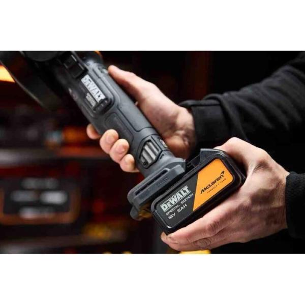 Акумуляторна кутова шліфмашина DeWALT McLaren F1 DCG45MP2T, фото 12