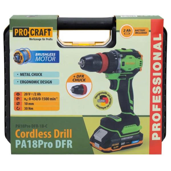 Акумуляторний шурупокрут Procraft PA18Pro DFR, фото 13