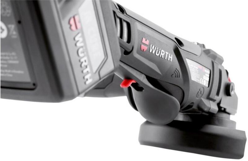 Акумуляторна кутова шліфмашина Wurth AWS 18-125P COMPACT-1 (5701446000) (без АКБ та ЗП), фото 3