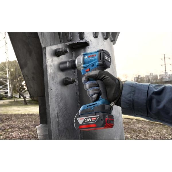 Акумуляторний ударний гайкокрут Bosch GDS 18V-350 (06019M5020) (без АКБ та ЗП), фото 5