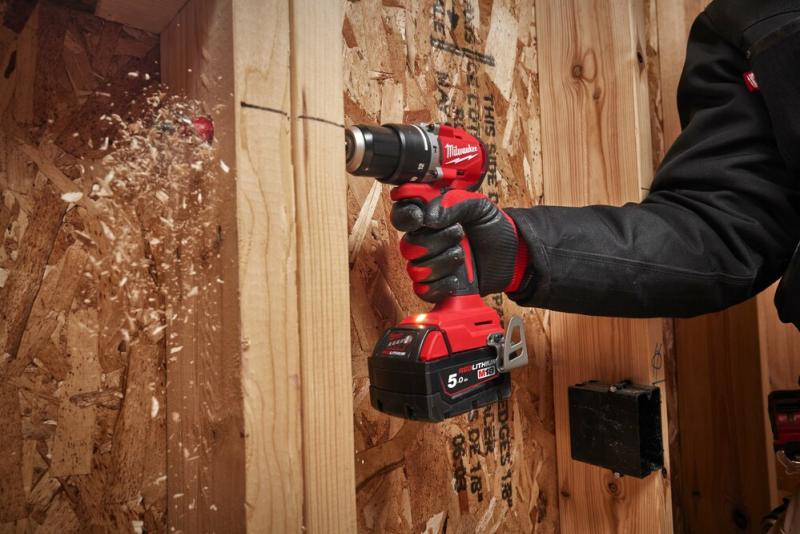 Дриль-шурупокрут акумуляторний Milwaukee M18 BLDDRC-202C (4933492833), фото 6