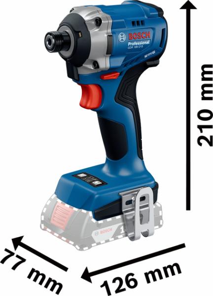 Акумуляторний гвинтокрут Bosch GDR 18V-215 (06019N2000) (без АКБ та ЗП), фото 3